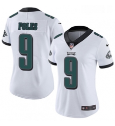 Womens Nike Philadelphia Eagles 9 Nick Foles White Vapor Untouchable Limited Player NFL Jersey