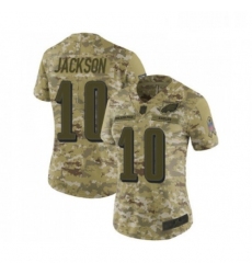 Womens Philadelphia Eagles 10 DeSean Jackson Limited Camo 2018 Salute to Service Football Jersey