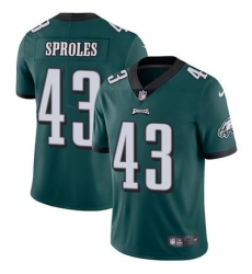 Nike Eagles #43 Darren Sproles Midnight Green Team Color Youth Stitched NFL Vapor Untouchable Limited Jersey