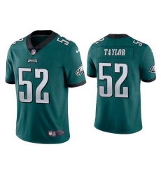 Youth Nike Eagles 52 Davion Taylor Green Vapor Limited NFL Stitched Jersey