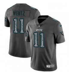 Youth Nike Philadelphia Eagles 11 Carson Wentz Gray Static Vapor Untouchable Limited NFL Jersey