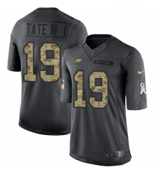 Youth Nike Philadelphia Eagles 19 Golden Tate III Limited Black 2016 Salute to Service NFL Jersey