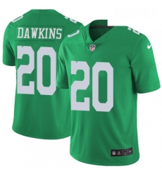 Youth Nike Philadelphia Eagles 20 Brian Dawkins Limited Green Rush Vapor Untouchable NFL Jersey