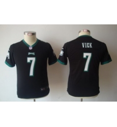 Youth Nike Philadelphia Eagles 7# Michael Vick Black Nike NFL Jerseys