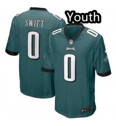 Youth Philadelphia Eagles 0 D 27Andre Swift Green vapor Limited Jersey