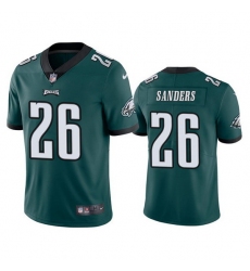 Youth Philadelphia Eagles 26 Miles Sanders Green Vapor Untouchable Limited Stitched Football Jersey 