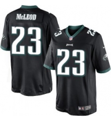 youth nike philadelphia eagles #23 rodney mcleod  black alternate nfl jersey