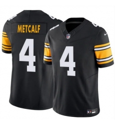 Men Pittsburgh Steelers 4 DK Metcalf Black 2025 F U S E  Vapor Untouchable Limited Stitched Jersey