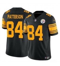 Men Pittsburgh Steelers 84 Cordarrelle Patterson Black 2024 F U S E  Color Rush Limited Stitched Jersey