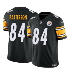 Men Pittsburgh Steelers 84 Cordarrelle Patterson Black 2024 F U S E  Vapor Untouchable Limited Stitched Jersey