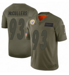 Men Pittsburgh Steelers 93 Dan McCullers Limited Camo 2019 Salute to Service Football Jersey