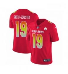 Mens Nike Pittsburgh Steelers 19 JuJu Smith Schuster Limited Red AFC 2019 Pro Bowl NFL Jersey