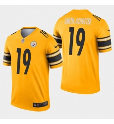 Pittsburgh Steelers 19 JuJu SmithSchuster Inverted Legend Gold Jersey