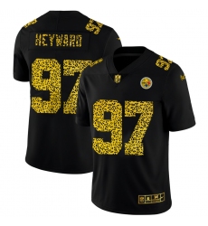 Pittsburgh Steelers 97 Cameron Heyward Men Nike Leopard Print Fashion Vapor Limited NFL Jersey Black