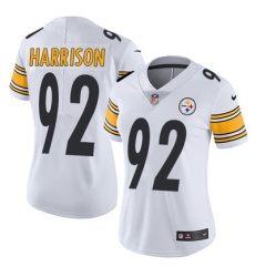 Nike Steelers #92 James Harrison White Womens Stitched NFL Vapor Untouchable Limited Jersey