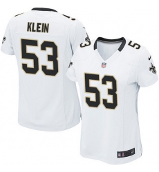 Womens Nike Steelers #53 A.J. Klein White Elite Jersey