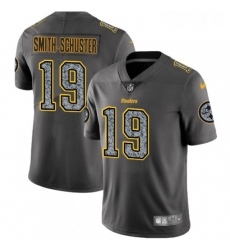 Youth Nike Pittsburgh Steelers 19 JuJu Smith Schuster Gray Static Vapor Untouchable Limited NFL Jersey