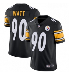 Youth Nike Pittsburgh Steelers 90 T J Watt Black Team Color Vapor Untouchable Limited Player NFL Jersey