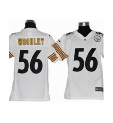 Youth Nike Youth Pittsburgh Steelers #56 Lamarr Woodley white jerseys