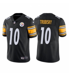 Youth Pittsburgh Steelers #10 Mitchell Trubisky Black Vapor Untouchable Limited Stitched Jersey