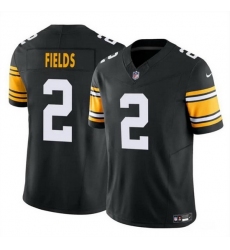 Youth Pittsburgh Steelers 2 Justin Fields Black F U S E  Vapor Untouchable Limited Stitched Football Jersey