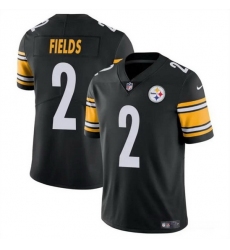 Youth Pittsburgh Steelers 2 Justin Fields Black Vapor Untouchable Limited Stitched Football Jersey