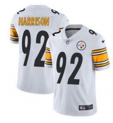 Youth Pittsburgh Steelers 92 James Harrison White Vapor Untouchable Limited Stitched Jersey 