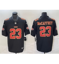 Men San Francisco 49ers 23 Christian McCaffrey Black Vapor Untouchable Limited Stitched Jersey