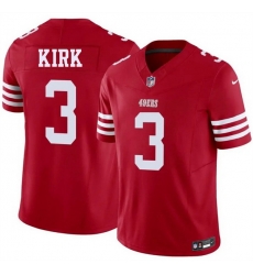 Men San Francisco 49ers 3 Christian Kirk Red 2026 F U S E Vapor Untouchable Limited Stitched Football Jersey Men San Francisco 49ers 3 Christian Kirk Red 2026 F U S E Vapor Untouchable Limited Stitched Football Jersey