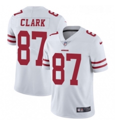 Mens Nike San Francisco 49ers 87 Dwight Clark White Vapor Untouchable Limited Player NFL Jersey