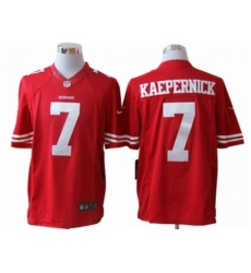 Nike San Francisco 49ers 7 Colin Kaepernick Red Limited NFL Jersey