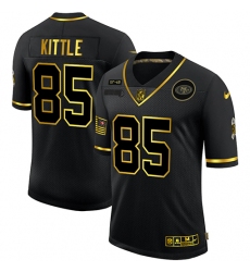 Nike San Francisco 49ers 85 George Kittle Black Gold 2020 Salute To Service Limited Jersey