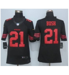 nike nfl jerseys san francisco 49ers 21 bush black[nike Limited][bush]
