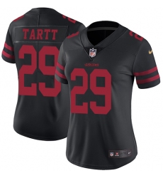 Nike 49ers #29 Jaquiski Tartt Black Alternate Womens Stitched NFL Vapor Untouchable Limited Jersey