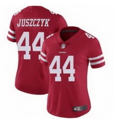 Women San Francisco 49ers Kyle Juszczyk 44 Red Stitched NFL Vapor Untouchable Limited Jersey