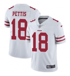 Nike 49ers #18 Dante Pettis White Youth Stitched NFL Vapor Untouchable Limited Jersey