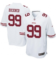 Nike 49ers #99 DeForest Buckner White Youth Stitched NFL Elite Jersey