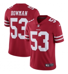 Youth 49ers #53 NaVorro Bowman Red Vapor Untouchable Limited Player NFL Jersey