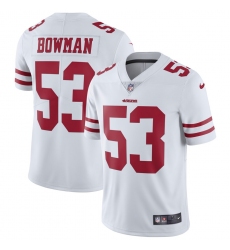 Youth 49ers #53 NaVorro Bowman White Vapor Untouchable Limited Player NFL Jersey