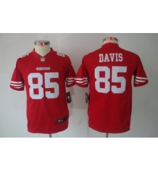 Youth Nike San Francisco 49ers #85 Vernon Davis Red Limited Jerseys