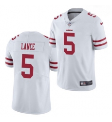 Youth San Francisco 49ers #5 Trey Lance Jersey White 2021 Limited Football
