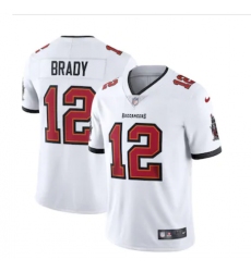 Men Nike Tampa Bay Buccaneers 12 Tom Brady White Vapor Limited NFL Stitched Jersey