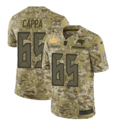 Men Nike Tampa Bay Buccaneers 65 Alex Cappa Camo Men Super Bowl LV Champions Patch Stitched NFL Limited 2018 Salute To Service Jersey