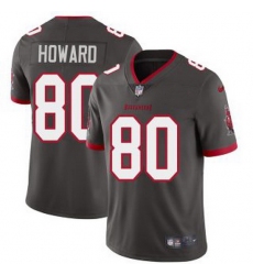 Men Nike Tampa Bay Buccaneers 80 O J Howard Pewter Alternate Vapor Limited Football Jersey