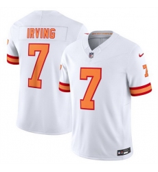 Men Tampa Bay Buccaneers 7 Bucky Irving White 2025 F U S E  Vapor Limited Stitched Jersey