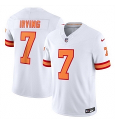 Men Tampa Bay Buccaneers 7 Bucky Irving White 2025 F U S E  Vapor Limited Stitched Jersey