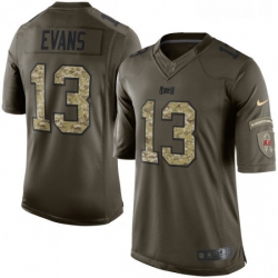 Mens Nike Tampa Bay Buccaneers 13 Mike Evans Limited Green Salute to Service NFL Jersey