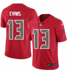 Mens Nike Tampa Bay Buccaneers 13 Mike Evans Limited Red Rush Vapor Untouchable NFL Jersey