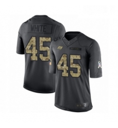 Mens Tampa Bay Buccaneers 45 Devin White Limited Black 2016 Salute to Service Football Jersey