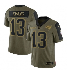 Men's Tampa Bay Buccaneers Mike Evans Nike Olive 2021 Salute To Service Limited Player Jersey